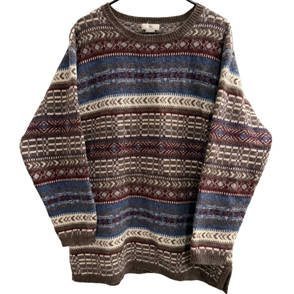 Vintage Other - Vintage 90s WNB CASUALS Fair Isle Wool Sweater
Size XL